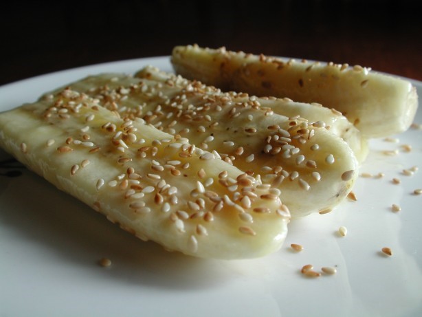 Caribbean Sweet Sesame Bananas Dessert