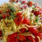 Italian Italian Pasta with Cherry Tomatoes Dinner