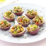 American Sausagestuffed Red Potatoes Appetizer