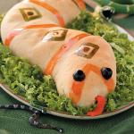 American Sausagestuffed Slithery Snakes Appetizer
