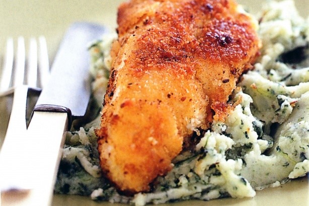 Australian Chicken Kiev With Spinach Mash Recipe Appetizer