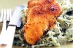 Chicken Kiev With Spinach Mash Recipe recipe