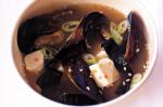 Australian Miso Soup With Mussels Nori And Tofu Recipe Dinner