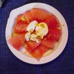 American Salad of Watermelon and Goat Cheese Appetizer