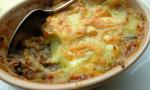 American Traditional English Cottage Pie With Cheese and Leek Topping Dinner