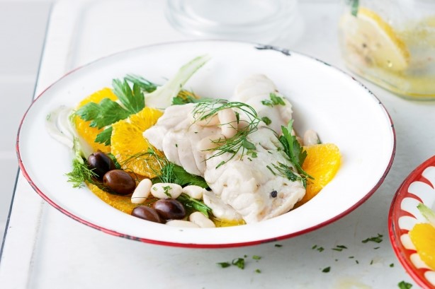 American Fish Cooked In A Jar With Fennel And Orange Salad Recipe Dinner