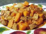 American Crock Pot Tangy Pork and Sweet Potatoes Dinner
