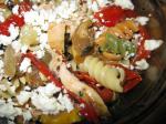 American Roasted Vegetable Pasta Salad With Grilled Chicken Dinner