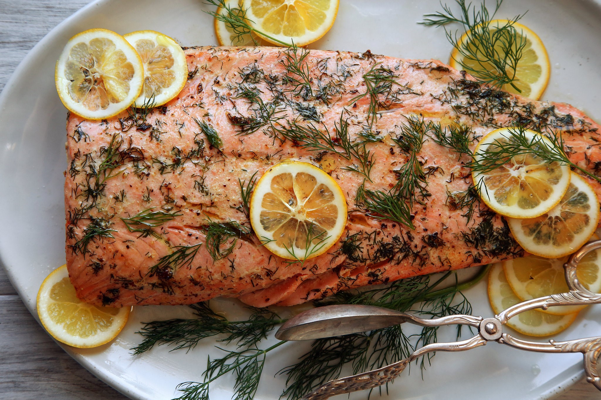 American Salmon Roasted in Butter Recipe Appetizer