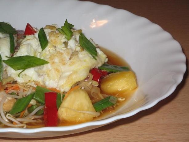 Australian Barbecued Sweet and Sour Blue  Eye Cod Dinner