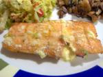 American Grilled Salmon With Lime Butter Sauce Appetizer