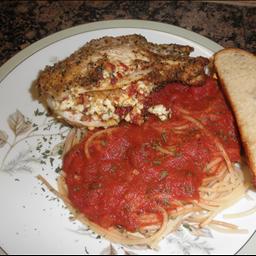 Italian Chicken Breasts Stuffed with Feta and Sundried Tomatoes Dinner