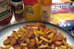 French Hot Dog and Fries Hash With Variations Appetizer