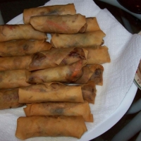 Indonesian Spring Rolls with Tomato Dip Dinner