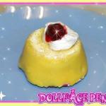 Australian Mini Cakes of Vanilla with Cream and the Sweet Cherries Dessert