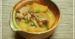 American Farmers House Recipe Braised Potato and Chicken Appetizer
