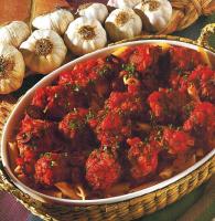 Italian Ltalian Meatballs in Tomato Sauce Dinner