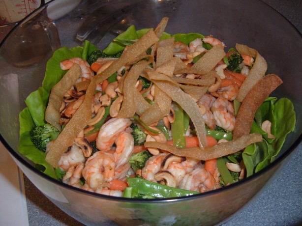 Australian Newmans Own Sesame Ginger Shrimp Salad Dinner