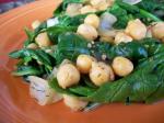 Australian Greek Chickpeas  Spinach Appetizer
