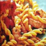 Australian Pasta with Tomato Shrimp and Pepper Appetizer