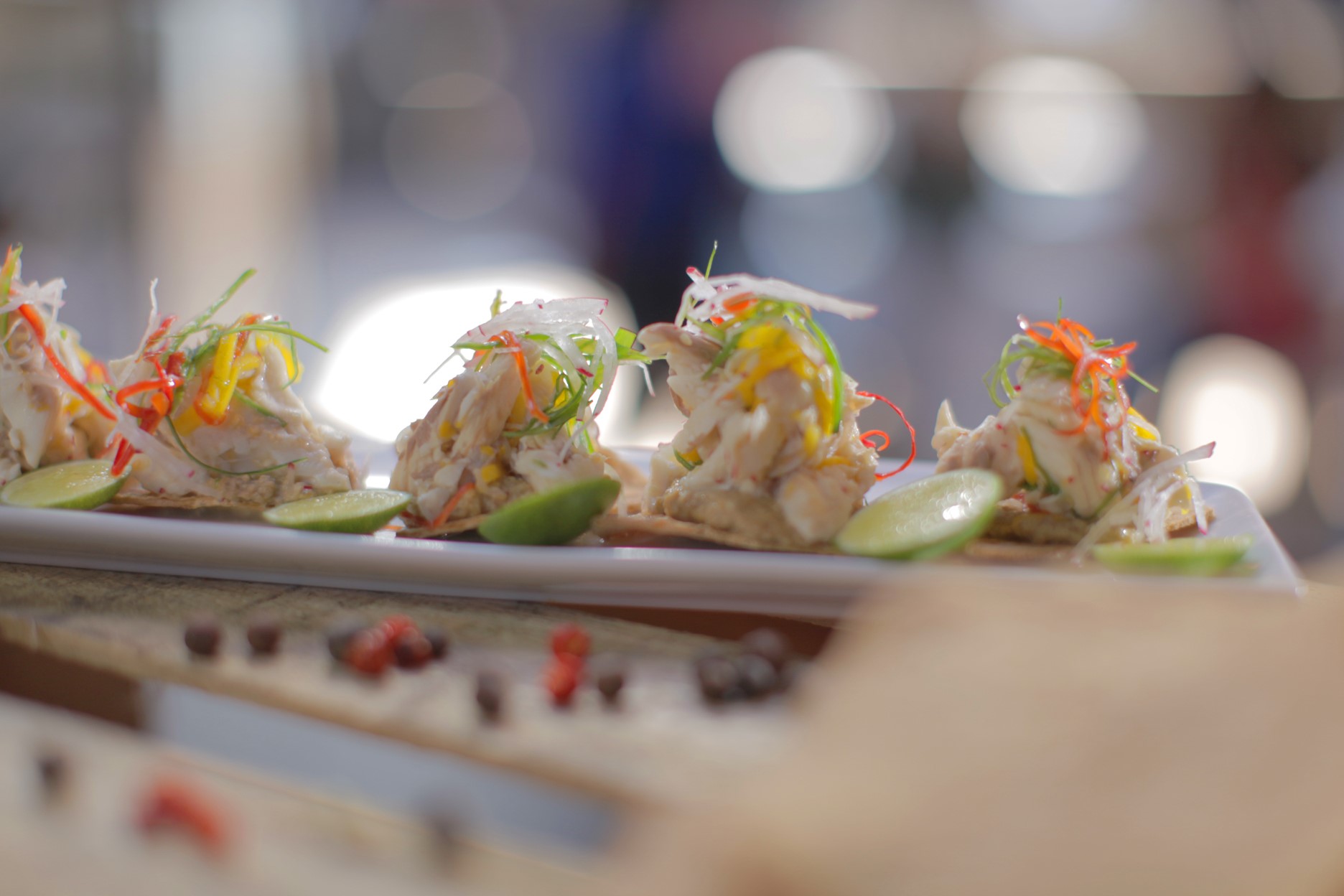 Mexican Smoked Trout Tostada tostadas De Trucha Ahumada Appetizer