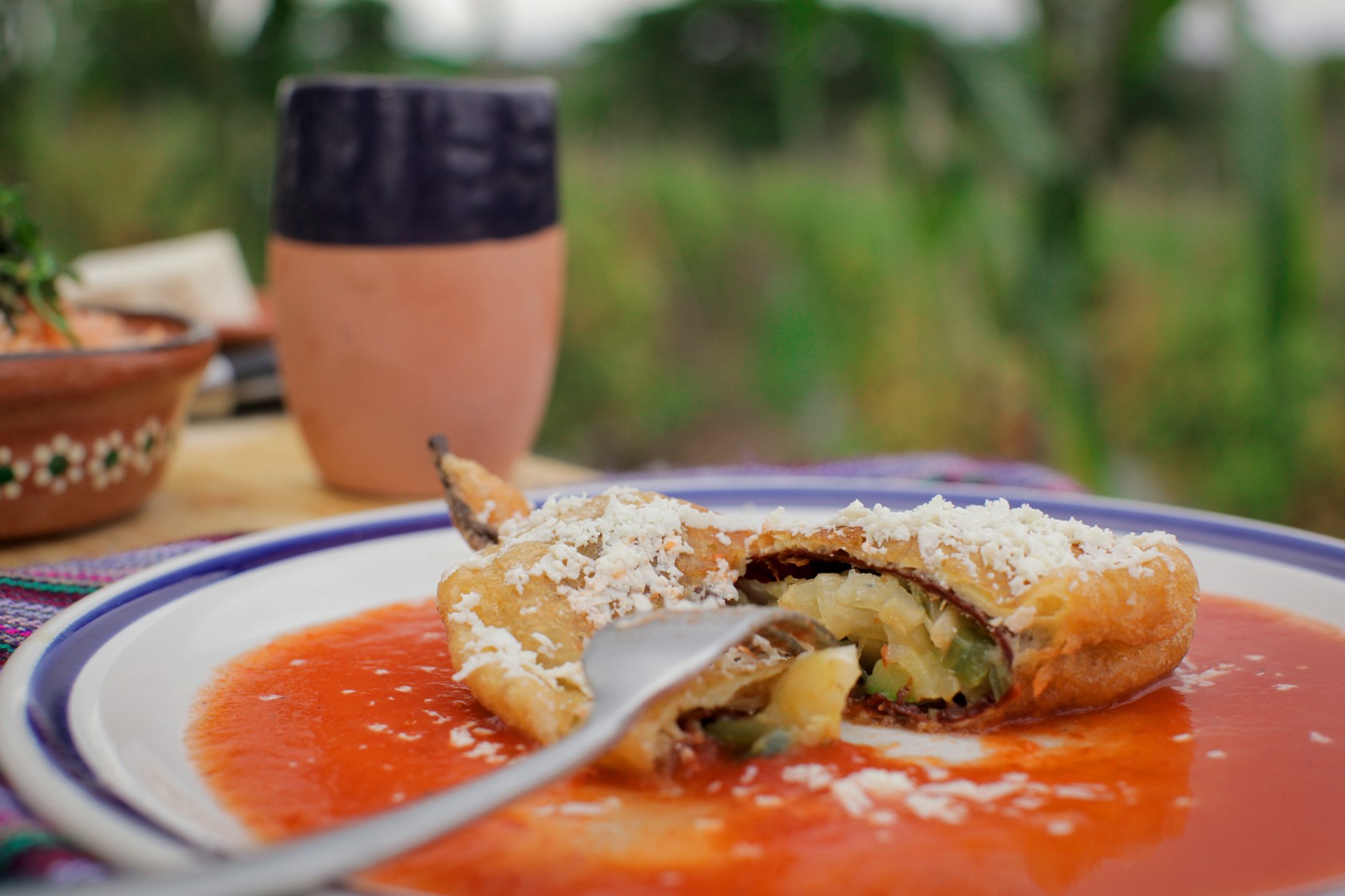 Mexican Stuffed Ancho Chilli chilli Relleno Appetizer