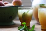 Mexican White Peach and Mint Agua Fresca Appetizer