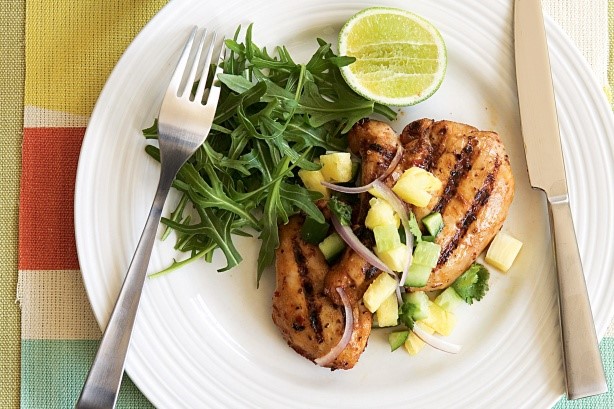 Portuguese Portuguese Chicken With Cucumber And Pineapple Salsa Recipe Dinner