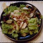 American Green Leaf Salad Toasted Walnuts and Pears Breakfast