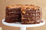 British Chocolate And Salted Peanut Caramel Layer Cake Recipe Dessert