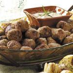 American Rosemary Veal Meatballs Appetizer
