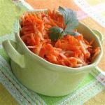 American Delicious Salad of Carrots Appetizer