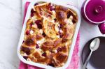 Australian White Choc And Raspberry Croissant Pudding Recipe Dessert