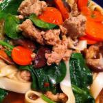 Australian Pasta - Udon Beef Spinach Bowl Dinner