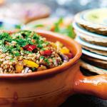 British Roasted Vegetables with Farro Appetizer