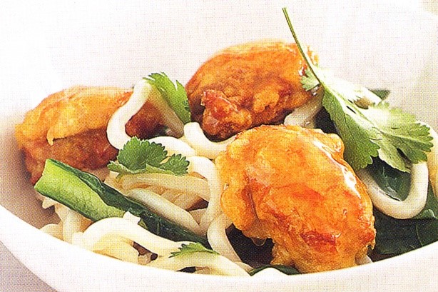 American Lemon Chicken With Choy Sum Noodles Recipe Dinner