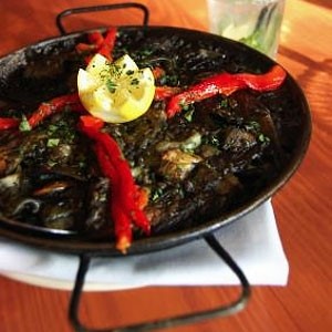 Australian Squid Ink Paella Appetizer