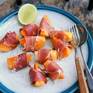 Australian Sweet Persimmon with Proscuitto Dessert