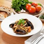 Seafood Linguini with Tomato Pesto recipe