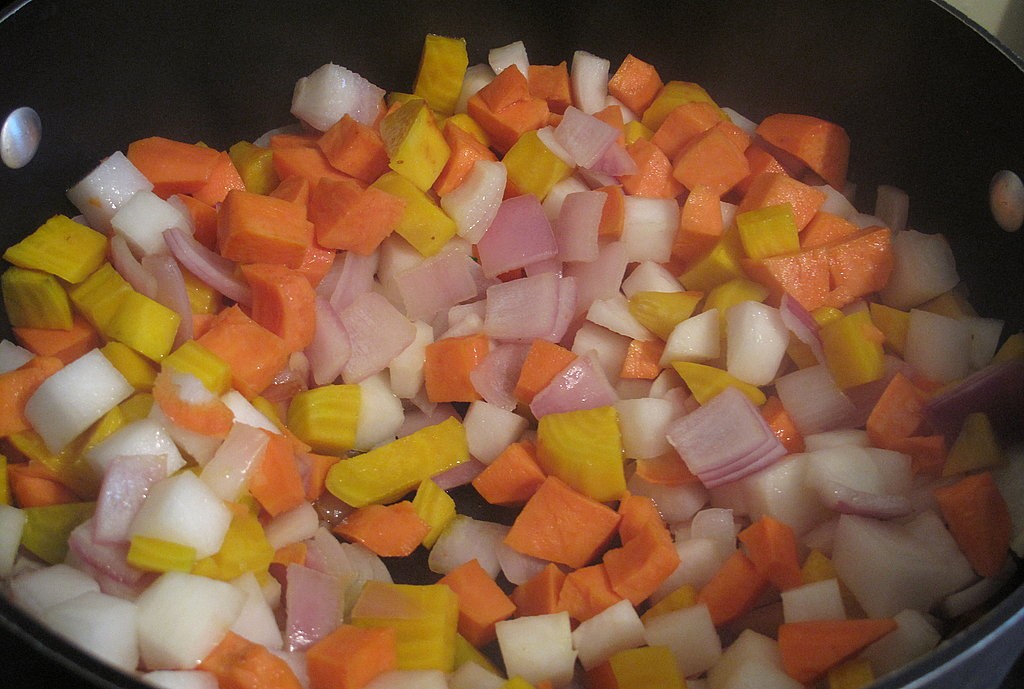 American Rigatoni with Skilletroasted Root Vegetables Appetizer