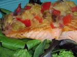 American Hawaiian Salmon With Pineapple Salsa Dinner