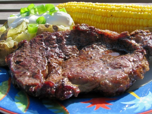 Australian Crusty Grilled Peppercorn Steaks Dinner