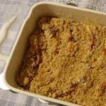 American Apple Crumble with Oatmeal Dessert