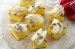 Australian Grilled Polenta With Pear and Blue Cheese Recipe Appetizer