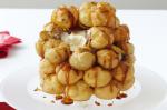 Australian Profiterole and Caramel Cake Recipe Dessert