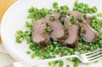 Australian Lamb With Crushed Peas and Caper Relish Recipe Dinner