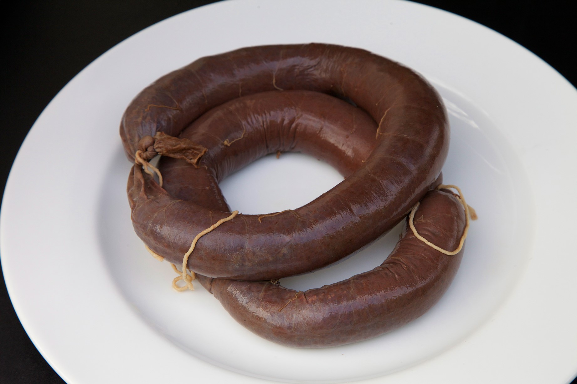 Italian Blood Sausage with Chocolate and Pine Nuts sanguinaccio Appetizer