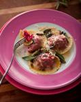 Italian Beetroot Ravioli with Sage Butter Appetizer