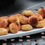 American Croquettes of Rice Cheese and Ham Appetizer