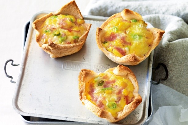 American Corn And Ham Mini Quiches Recipe Appetizer